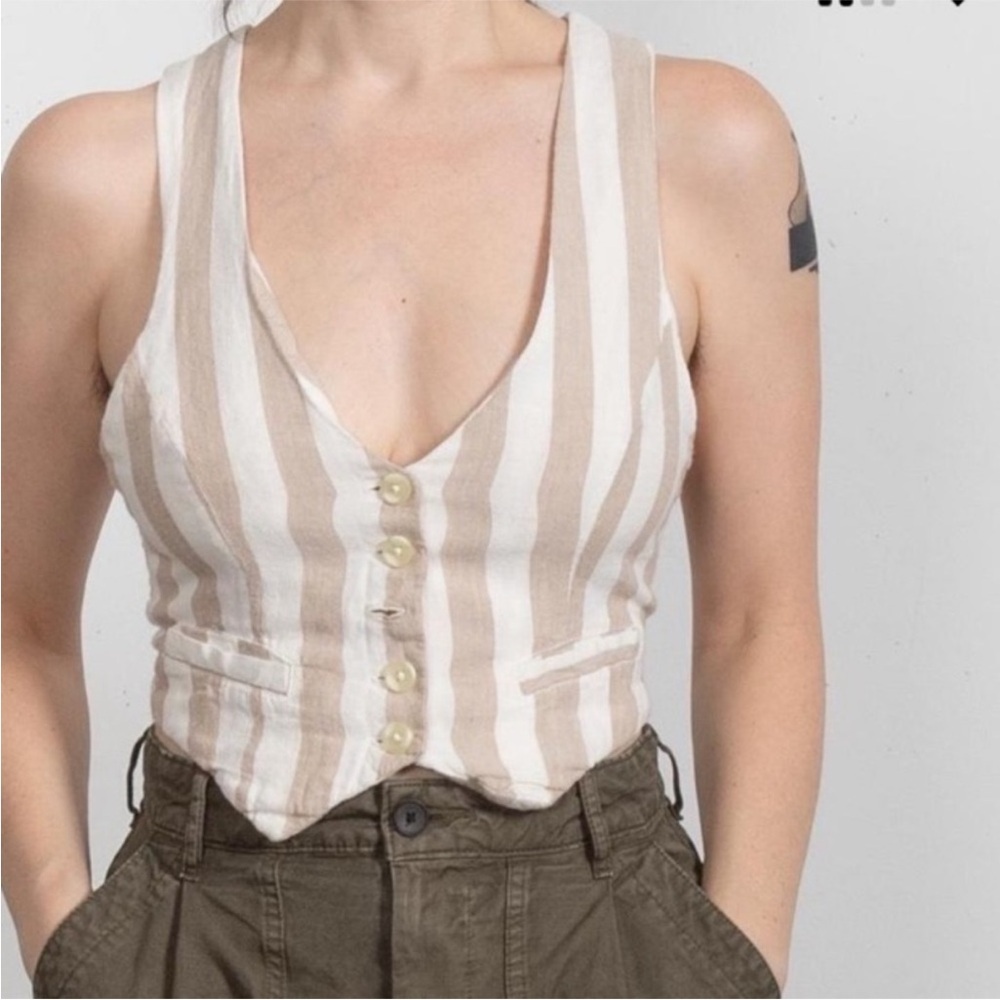 Urban Outfitters Vest Stripe Academia indie preppy
